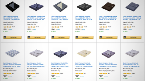 25% off Weighted Blankets | Amazon | Discount shown at checkout. Promo code 257LUSFN.